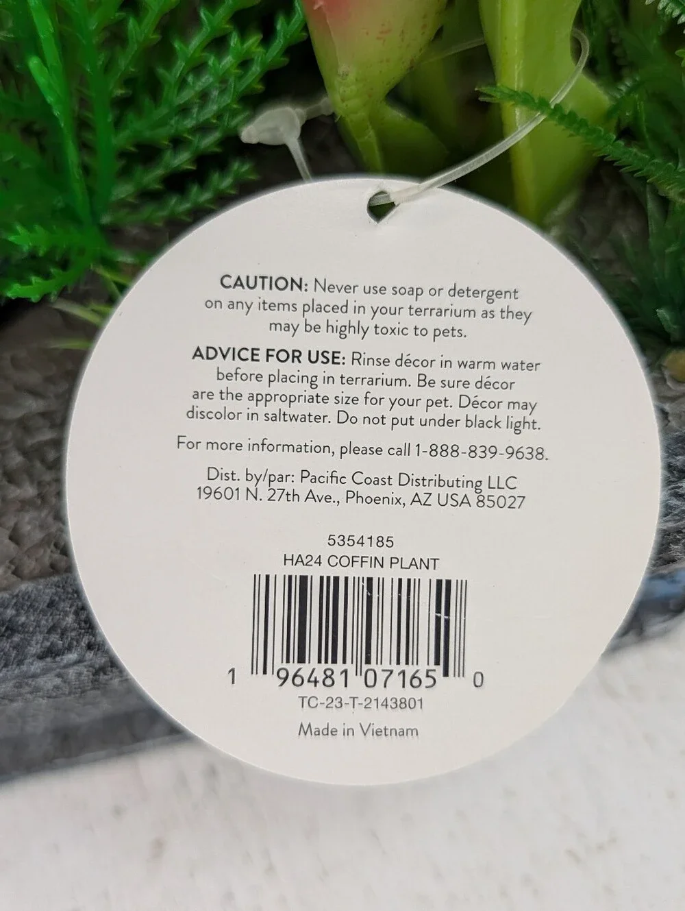 NWT Halloween Venus Flytrap Terrarium Decor Glow In The Dark Reptile Fish Grave